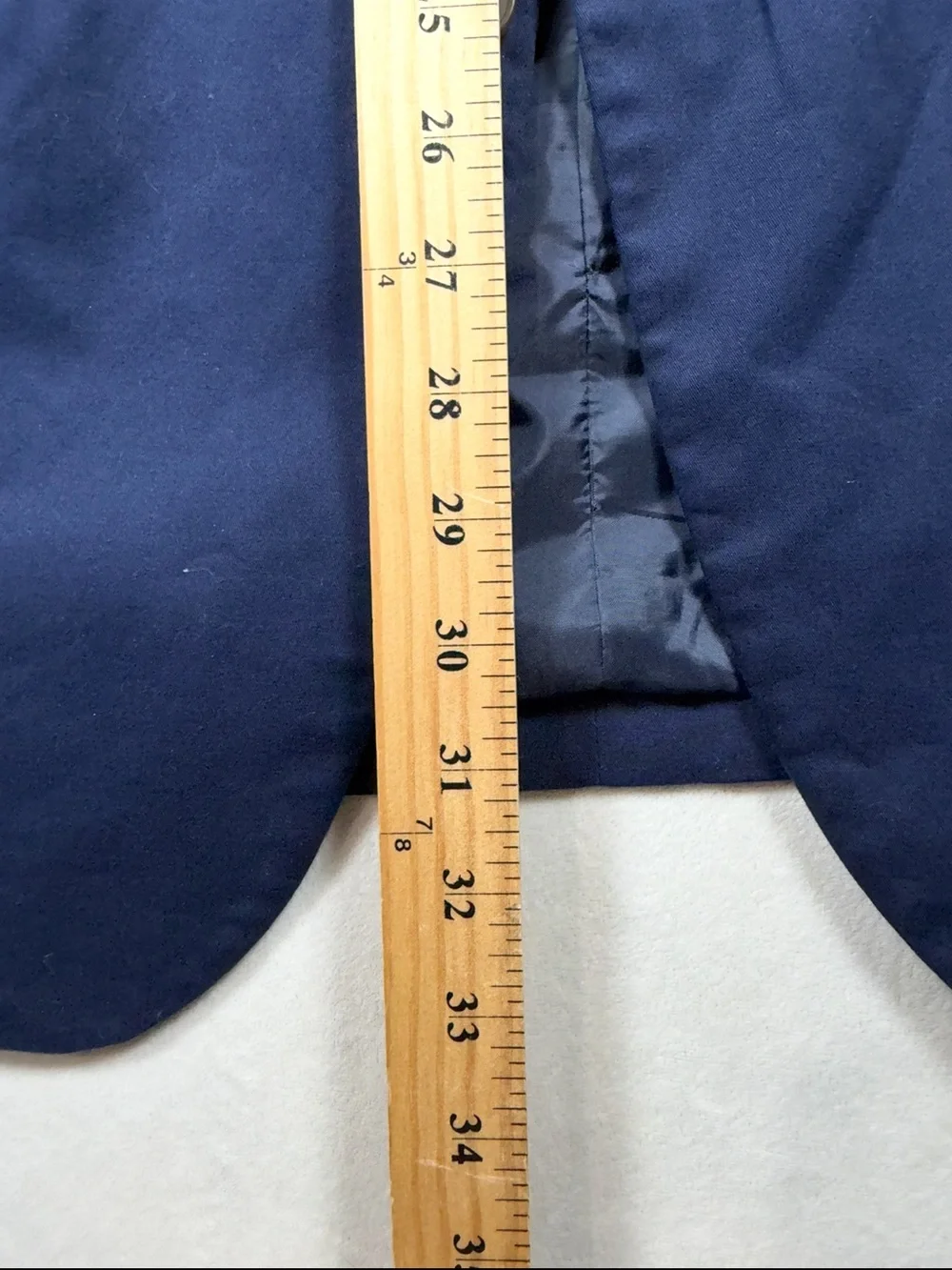 J. Crew Thompson 44L Men's Navy Cotton Stretch Blue Two-Button Blazer Sport Coat